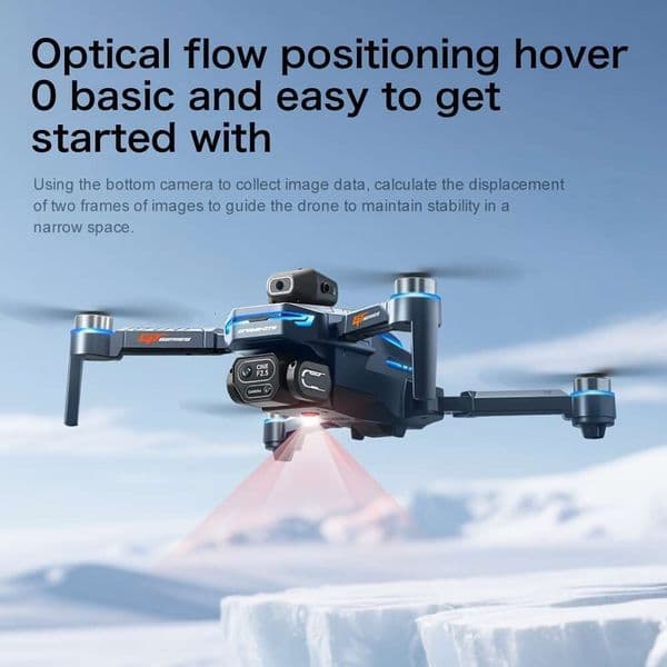 Gt8 Brushless Motor Drone With 6K HD Camera & 5G FPV Transmission, -Free RC Quadcopter, Obstacle Avoidance, Altitude Hold, One-Key Return To, Foldable Aerial