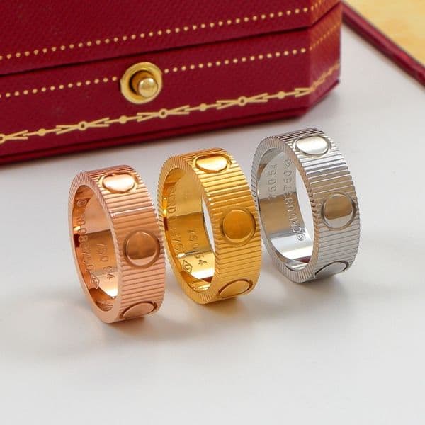 Rings designer for women luxury ring classic men women wedding ring fashion trendy bague luxe gold rings jewellery accessories wedding party gifts