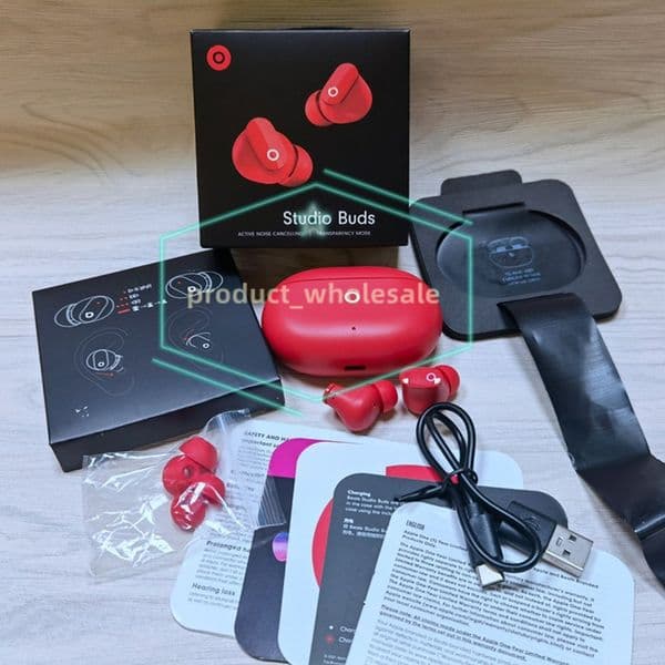 High quality Studio Buds Wireless Earbuds TWS Bluetooth Earphone Sport Headset Charging Case ANC Noise Canceling Headphone for IOS and Android Smartphone