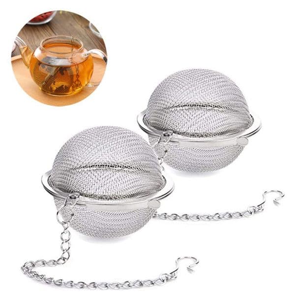 Tea Infuser Stainless Steel Tea Mesh Ball Tea Strainers Spice Tea Clips Herbal Filter