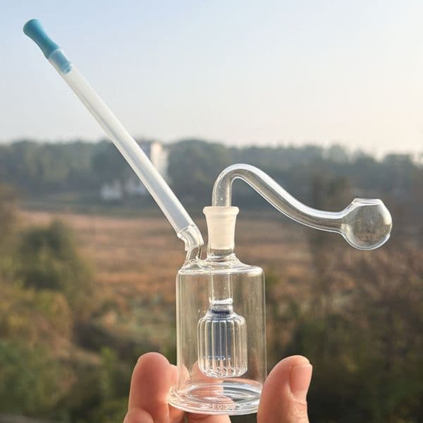 Mini Hookah Beaker Bong Bubbler Water Bongs Thick Glass Water Pipes Oil With 10mm bowls