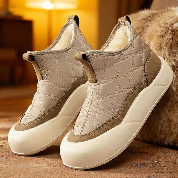 Down Cloth Non-slip Thick Snow Boots 2025 Women's Winter New fleece-lined Casual Soft Bottom Comfortable Cotton Shoes ddmythur