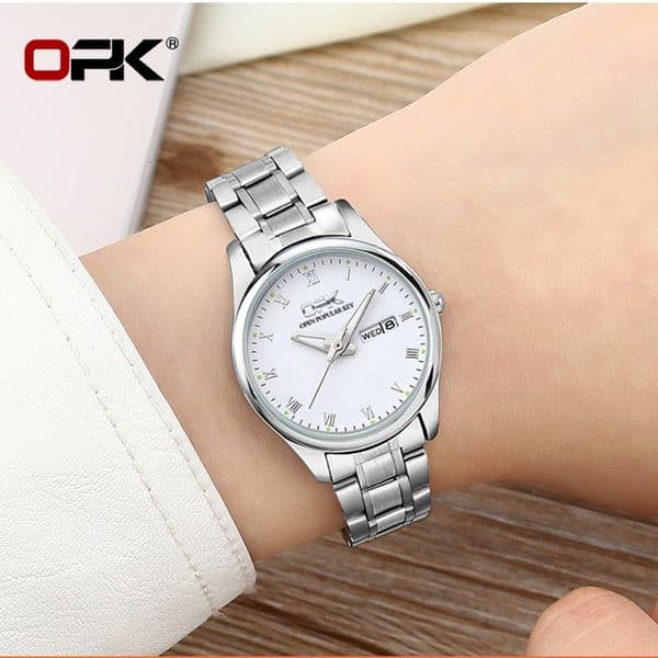 OPK brand new fashionable dual calendar quartz women's watch trend luxury women's watch new elegant designer exquisite watch