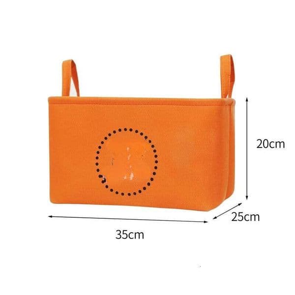 Orange Luxury Foldable Large Home Simple Folding Digital Car Storage Organizer Bag B5