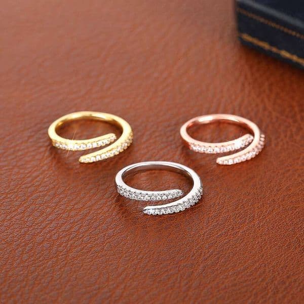 Ring Designer Jewelry Designer for Women Rings Titanium Steel Gold Plating Never Fading Non Allergic Gold/Silver/Rose color