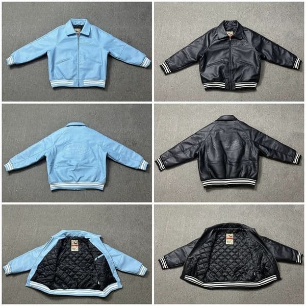 Mens Genuine Leather Jacket French 18mm Thick Sheepskin Highgrade Embroidery Vintage Classic Baseball Coat 250915