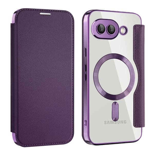 Phone Cases For Google Pixel 10A 10 9 9A 8 8 Pro XL RFID Blocking Strong Magnetic Folding Wallet Leather Cover Transparent Case Card Slots Wireless Charging