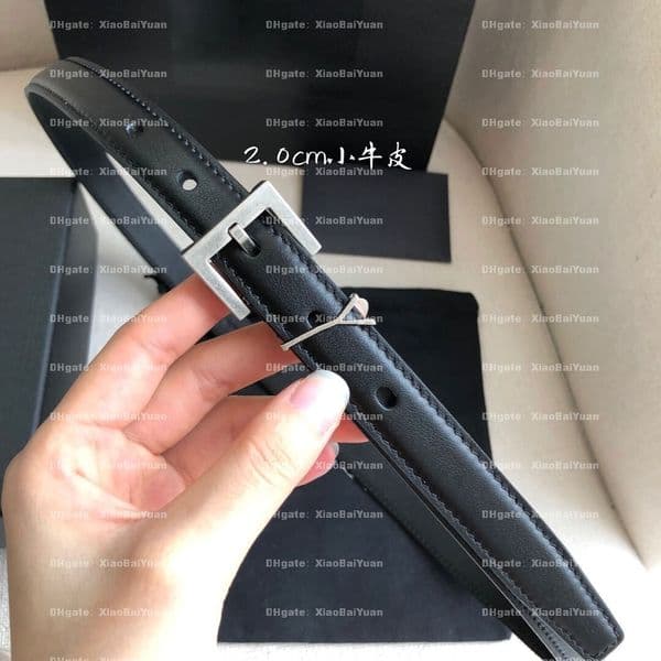 Famous Designer Belts Women Letter Needle Buckle Genuine Leather Belt Width 2.0/3.0Cm Lady Girl Classic Dress Pants Skirt Thin Belt Waistband