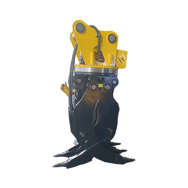 08 Double cylinder wood grabbing, excavator wood grabbing small hydraulic, large opening multifunctional iron grabbing steel grabbing