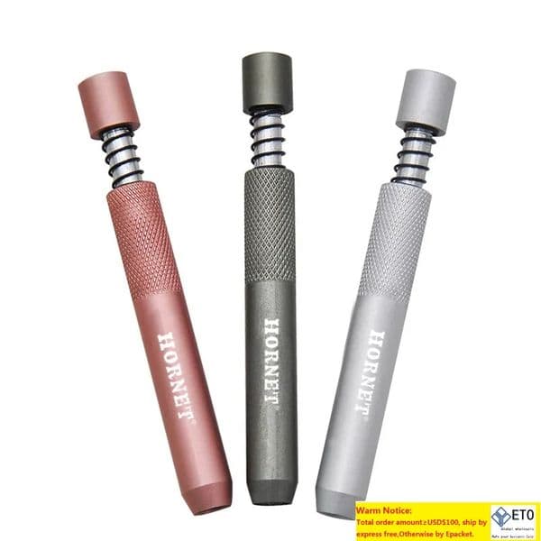 Fashion Metal One Hitter Bat Pipe 78MM Aluminum Smoking Pipe Hand Pipes Tobacco Cigarette Holder Accessories LL