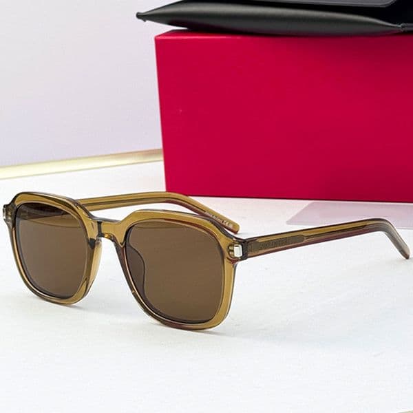 Square Designer Women sunglasses UV400 Protective Luxury Men 715 Glasses Brown Lens PC Material Goggles Top Quality Popular Mens Outdoor Casual Glasses