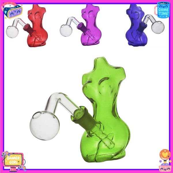 MINI colorful creative newest best water oil burner pipe bongs colorful glass hookah tobacco pipes for smoking