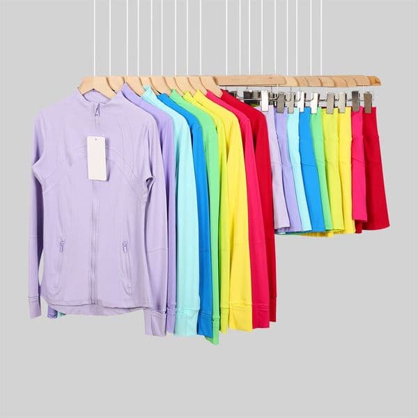 2 Pieces Jacket and Short Skirt Set Long Sleeve Top Yoga Coat Gym Mini Skirt Tennis Pleated Skirt Women Running Fitness Set Sport Set Sportswear