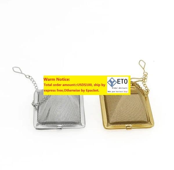 100pcs/lot Stainless Steel Pyramid Tea Infuser Tea Strainer Loose Teapot Leaf Filter Teaware Tool Accessories SN677 ZZ