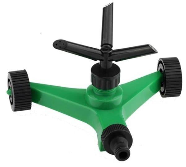 Manufacturer Sales and Production of Wheeled Three-Prong Free / Push Wheel Three-Outlet Fully Automatic Rotating Sprinkler