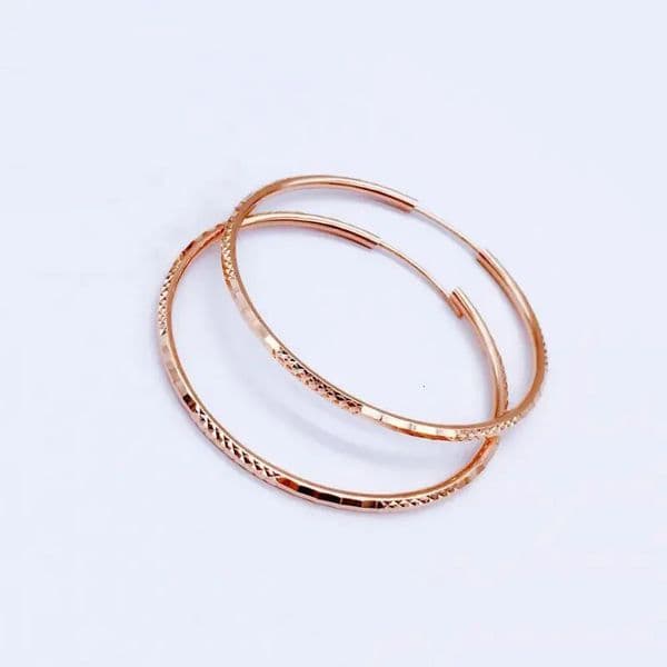Fashion Charms Earrings for Women Classic Exaggerated Glamour Big Circle Hoop Earings Banquet Copper Plated Rose Gold Jewelry 251223