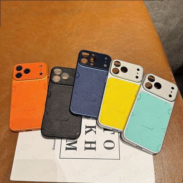 Luxury Edvanced Designer Phone Case for iPhone 17 Air 16 15 14 13 Pro Max Designer Leather Shockproof TPU Cover Emboss Letter Flower iPhone17 Anti-scratch Shell 16pro