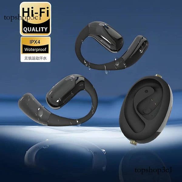 Wireless Bluetooth Touch Controlled Universal Ear Hook Headset HiFi Sound Quality Stereo Game Sport Rotating Earphone