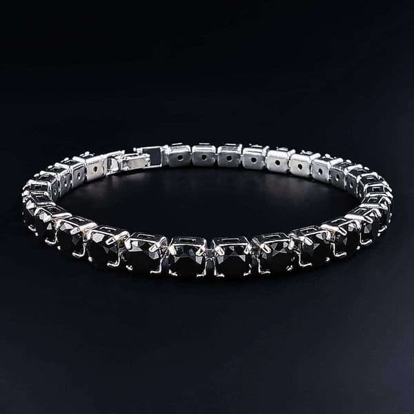 2024 New Arrival Luxury Round black color on hand Bracelet Bangle For Women Anniversary Gift Jewelry Bulk Sell S5787