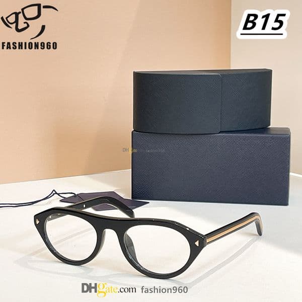Reading Glasses Clear Lenses Acetate Square optical Frame for Women Men Sunglasses black Designer Retro Shades oculos prescription eyeglasses B15