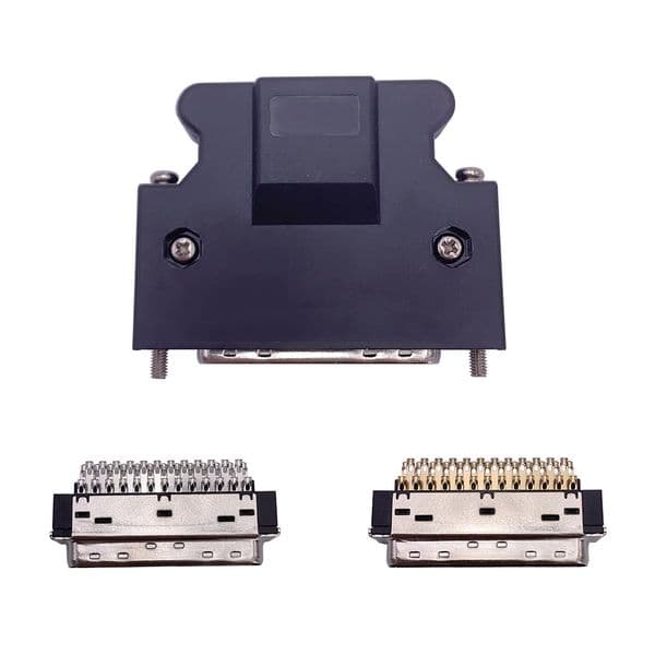 10 pcs 50 pins male SCSI connectors tin-plated contacts