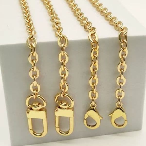 40/60/100/120cm Handbag Metal Chains For Bag DIY Purse Chain With Buckles Shoulder Bag Straps Handbag Handles Bag Accessories