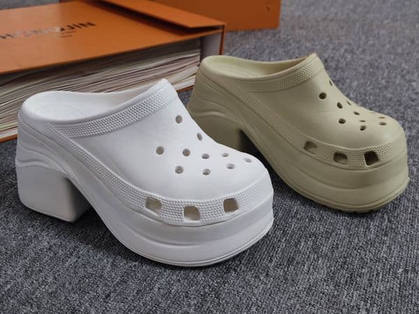 Custom Women's Breathable Slippers for Home & Outdoor Use High-Heel Open-Toe Sandals FSC-021