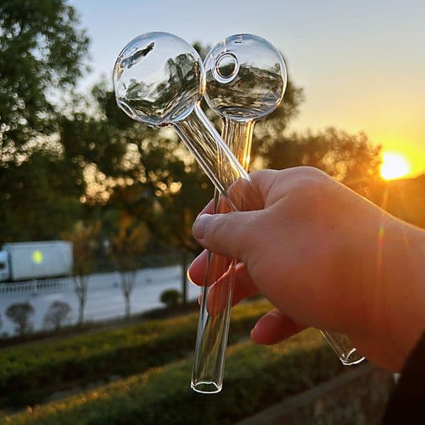 Burner pipe 8inch 50mm ball big glass oil burner smoking pipe glass water pipe