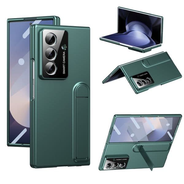 Phone Cases For Samsung Galaxy Z Fold 7 6 5 4 Stand Support Bracket Protector Tempered Film Glass Cover Case