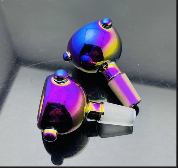 Glass pipe Oil Burner bong hookah Smoking New European and American colorful glass pipe bulb adapter