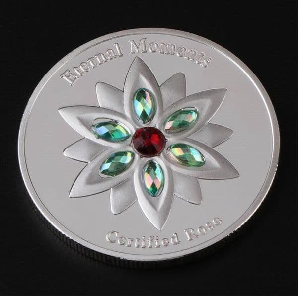 Arts and CraftsEdelweiss commemorative coin Rose lover gold silver coin