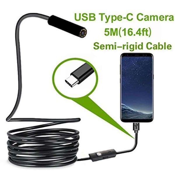 -c USB 7.0mm Hard Cable PC Android Phone Pipe C Endoscope Inspection Mini Camera