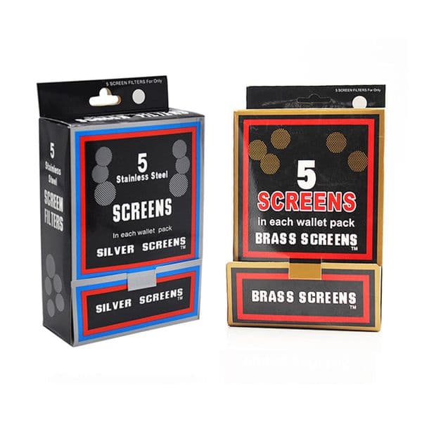 Universal Tobacco Pipe Metal Filter Mesh Screens Smoking Accessories 20mm Silver Brass Color For Glass Pipe Quartz Banger Bowl Combustion Filters