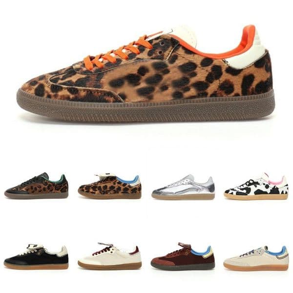 Designer Vegan Preloved Red Leopard Cow Print Running Shoes Bonner Pony Silver Black Green Clay Royal Sport Men Women Sports Low Sneakers 36-45
