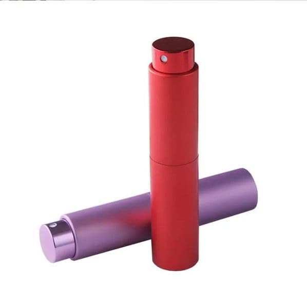 Portable Upscale aluminum Perfume Bottle 10ml Compact Perfumes Aftershave Atomiser Fragrance Glass Scent-Bottle Spray bottles Mixed Color