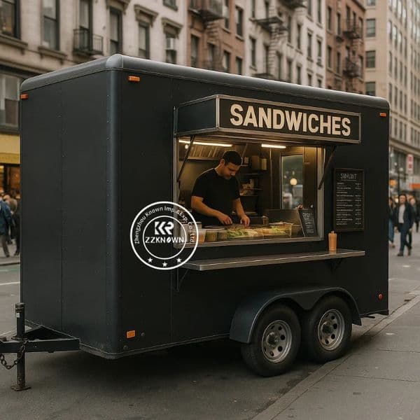 Coffee Truck Mobile Kitchen Box Trailer Food Cart Juice Bar Truck Snack Cart trailers for camping