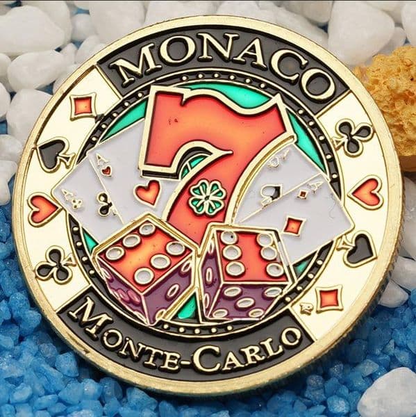 Arts and Crafts Las Vegas 7-character Coin Commemorative Medal Painted Microrelief