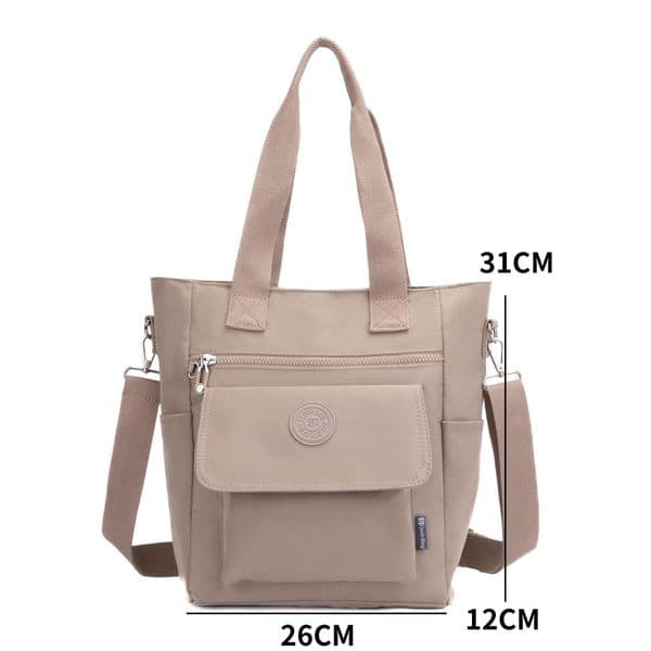 Cross border lightweight multi compartment handbag, waterproof nylon crossbody bag, designer bag, large capacity women's shoulder bag