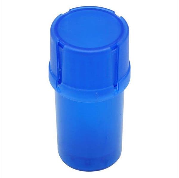 Smoking Pipes Small plastic cigarette grinder, multi-color 2-in-1 sealed can, cigarette grinder 46 * 90mm