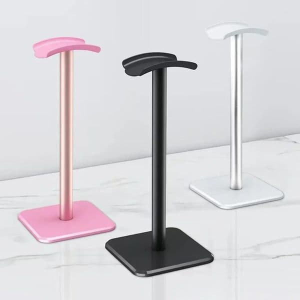 Aluminium Alloy Headphone Stand Holder Support Rack Space Saving Headset Stand Rack Desktop Organizer Display Earphone Bracket