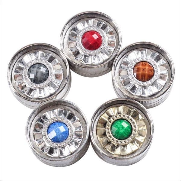 Creative manual cigarette grinder 2-layer portable metal grinder zinc alloy cigarette shredder cigarette accessories