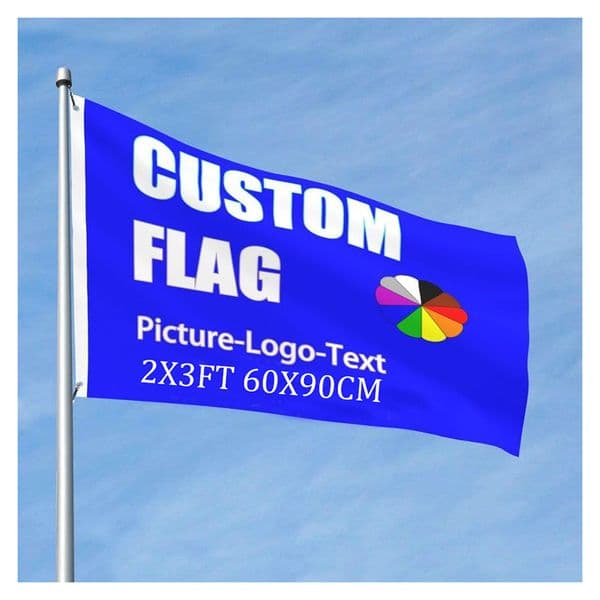 2x3FT Custom Printed Flag Funny Tapestry 2x3FT(60*90cm)Images Customized Banners Wall Hanging Personalized Backdrop With Photo&Text Poster Decor 0335