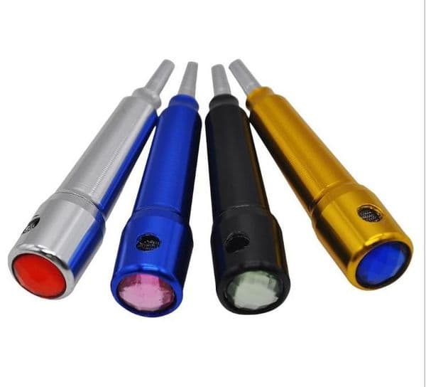 Smoking Pipes New Metal Pipe Cone Mini Pipe Aluminum Portable Small Pipe