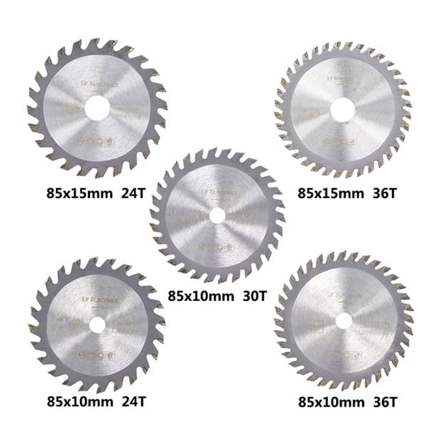 5 Pcs 85mm Diameter 24/30/36 Teeth Carbide Circular Saw Blade Mini Tct Cutting Disc Wood Blades