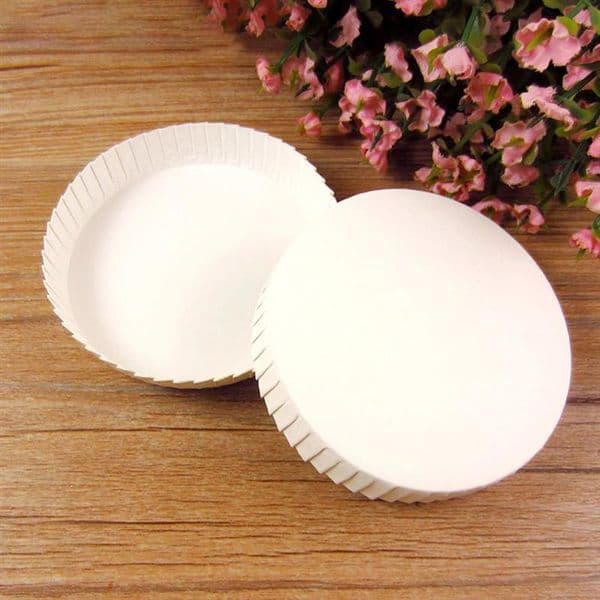 100Pcs Disposable Cup Covers Paper Cup Lids Hot Cup Lids Drinking Lids Disposable Paper Cup Lid KTV Advertising Cup Cover