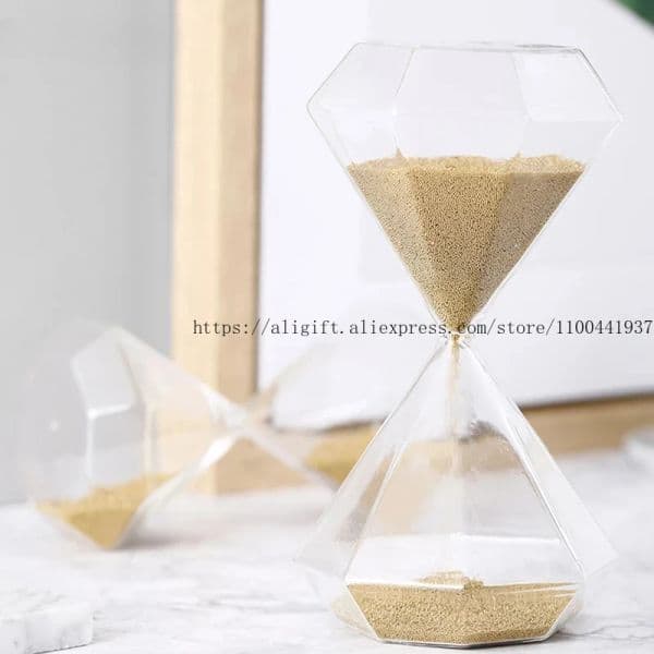 Diamond Hourglass 30-minute Timer Hours Home Decoration Creative Gift Birthday Gift Desk Small Ornaments