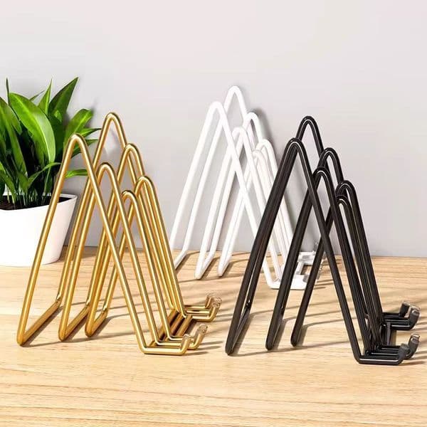 Elegant Ceramic Photo Frame Stand for Wall Art Home Decor Picture Tablet Clock Display Holder with Sturdy Base