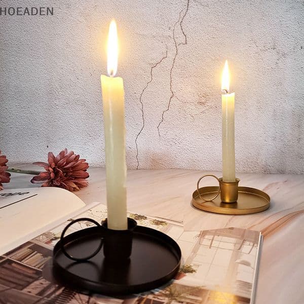 Candlestick Candle Holder Wedding Party Vintage Retro Style Desktop Adornment