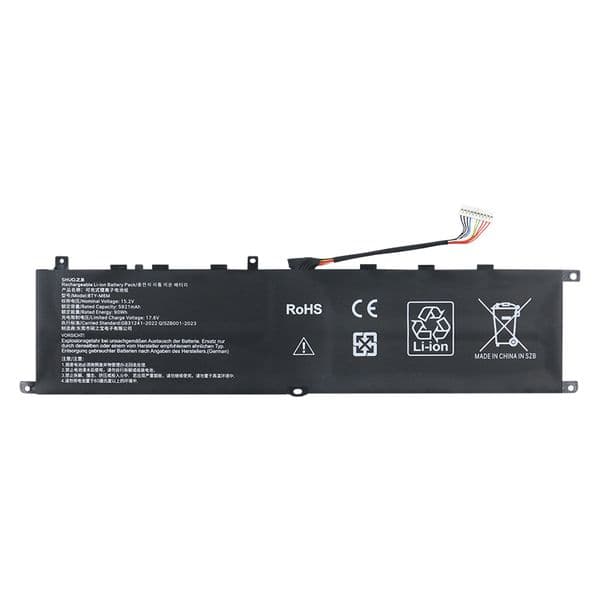 BTY-M6M Laptop Battery Replacement for MSI Creator 15 A10SD A10SF GS66 Stealth 10SFS 10SGS 10SE-045 10UG GE66 Raider 10SFS WS66 10TMT-207US GE76 Raider 10UH Series
