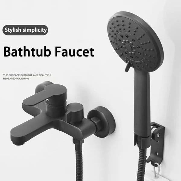 Classic Zinc Alloy Shower Faucet - Hot and Cold Water Mixing Valve, Knob to Switch Water Mode, Bathroom Wall-Mounted Triple Conn
